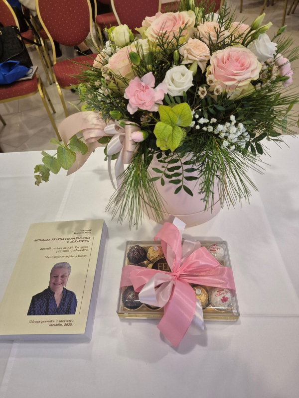 USPJEŠNO ODRŽAN XVI. KONGRES PRAVNIKA U ZDRAVSTVU IN HONOREM SNJEŽANA CERJAN